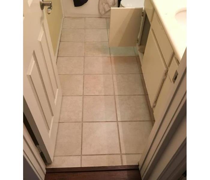 Water Damaged Bathroom Tile